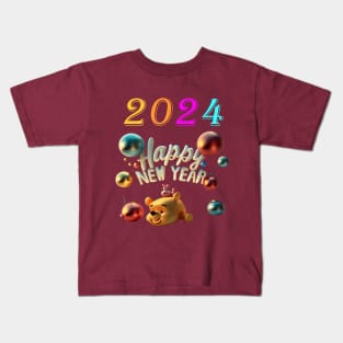 Happy New year---2024 Kids T-Shirt